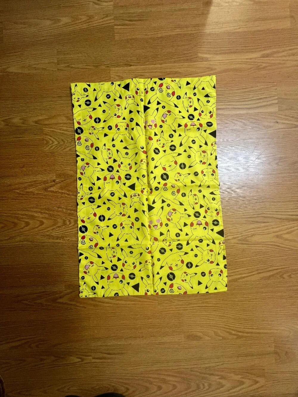 Pokémon Playtime Pikachu Yellow Cotton Fabric Poké Balls pillow case